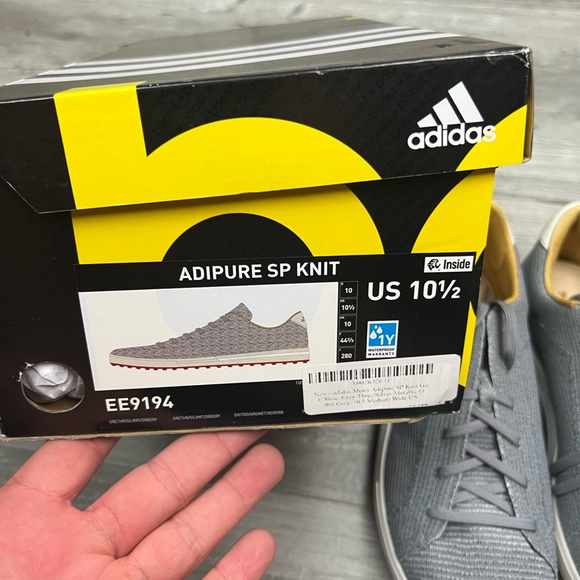 Adidas AdiPure NWT Grey Sneaker Golf Shoes 10.5 M - Picture 2 of 9